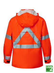 FR Raincoat - Orange - Back