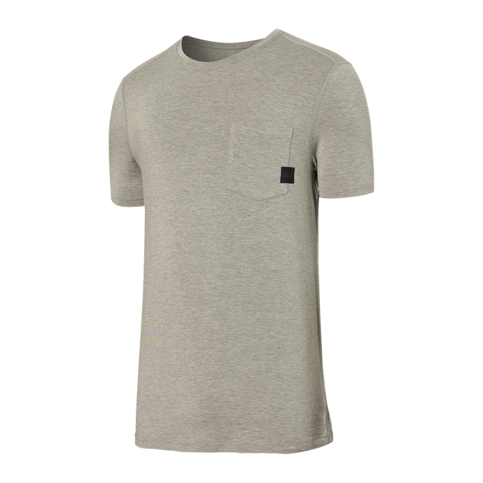 Mens Sleepwalker Short Sleeve T-shirt - SAXX - Grey