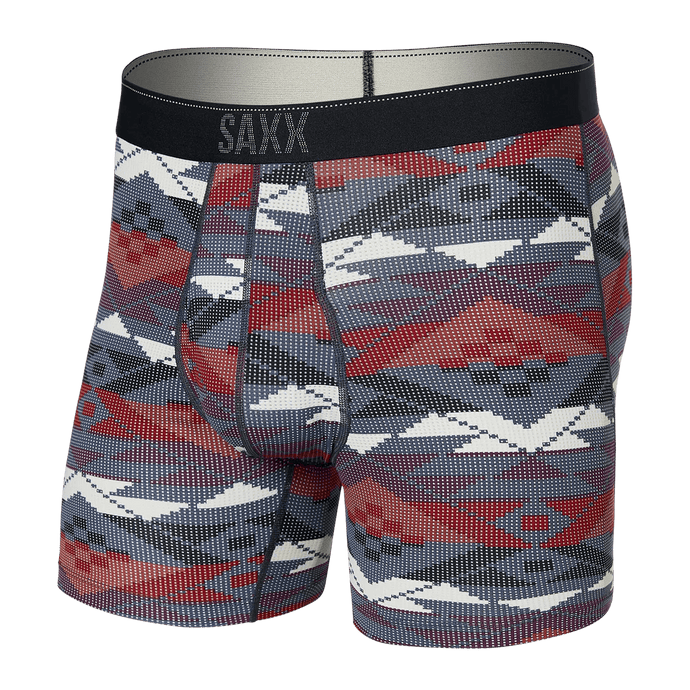 Mens Quest Mesh Boxer Brief - SAXX - Asher Geo