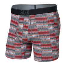 Load image into Gallery viewer, Mens Quest Mesh Boxer Brief - SAXX - Asher Stripe Red
