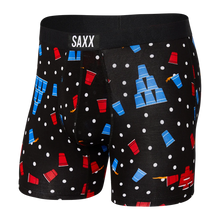 Load image into Gallery viewer, Mens Vibe Super Soft Boxer Brief - SAXX - Black Beer Champ
