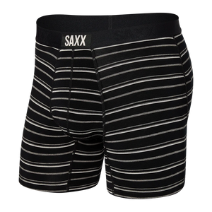 Mens Vibe Super Soft Boxer Brief - SAXX - Black Coast Stripe