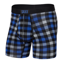 Load image into Gallery viewer, Mens Vibe Super Soft Boxer Brief - SAXX - Blue Flannel
