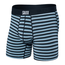 Load image into Gallery viewer, Mens Vibe Super Soft Boxer Brief - SAXX - Blue Stripped
