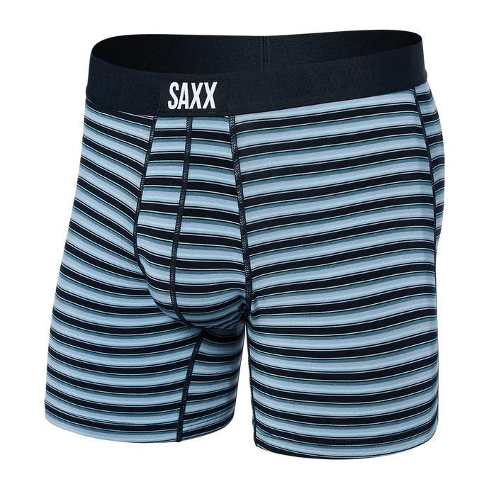 Mens Vibe Super Soft Boxer Brief - SAXX - Blue Stripped