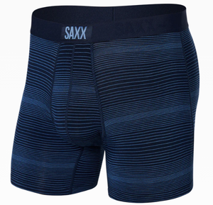 Mens Vibe Super Soft Boxer Brief - SAXX - Variegated Stripe Martime Blue - Front