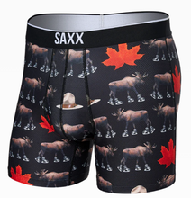 Load image into Gallery viewer, Mens Volt Breathable Mesh Boxer Brief - SAXX - National Pastime Black - Front
