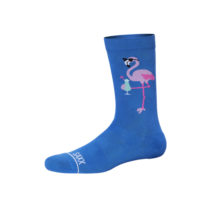 Mens Crew Socks - SAXX - Flocktail Blue