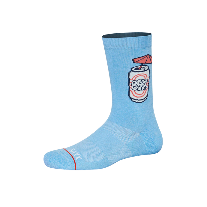 Mens Crew Socks - SAXX - Made in Shade Blue