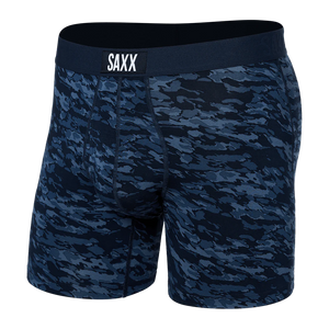 Mens Ultra Super Soft Boxer Brief - SAXX - Camo Navy