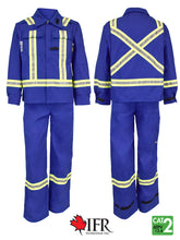 Load image into Gallery viewer, royal blue 2 piece coveralls
