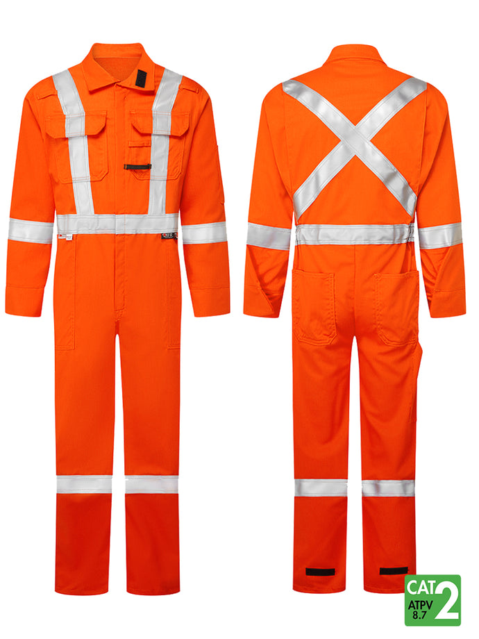 7 Oz Deluxe Coveralls | Orange