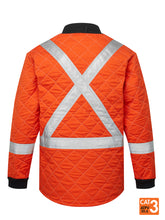 Load image into Gallery viewer, FR Orange Quilted Jacket Back
