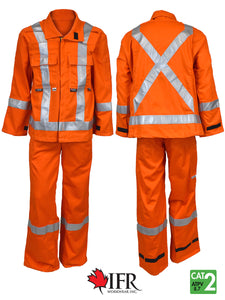 Orange, Hi Vis, Top & Bottom