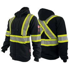 Load image into Gallery viewer, Mens Fire Resistant Hoodie Hi Vis - Atlas - Black

