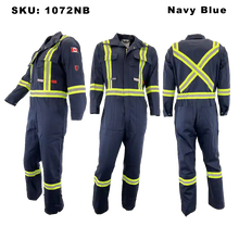 Load image into Gallery viewer, Fire Resistant Mens Coveralls - Atlas - 1072 - Navy
