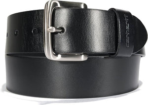 Mens Leather Belt Classic Buckle - Carhartt - Black