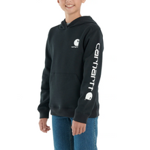 Load image into Gallery viewer, Kids Long Sleeve Graphic Sweatshirt - Carhartt - Black
