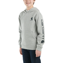 Load image into Gallery viewer, Kids Long Sleeve Graphic Sweatshirt - Carhartt - Grey
