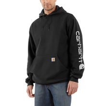Load image into Gallery viewer, Mens Loose Fit Midweight Logo - Carhartt - Logo Sleeve - Black
