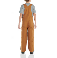 Load image into Gallery viewer, Youth Duck Bib Coverall - Carhartt - Brown - Back
