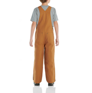 Youth Duck Bib Coverall - Carhartt - Brown - Back