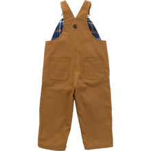 Load image into Gallery viewer, Carhartt Kids' Canvas Bib Overall Flannel-Lined
