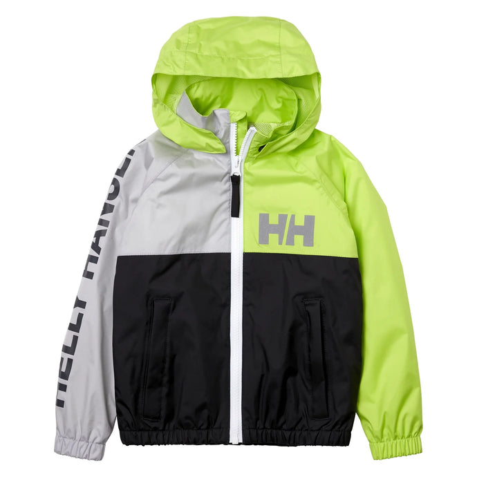 Helly Hansen - Kids Active Rain Jacket - Black Green Grey