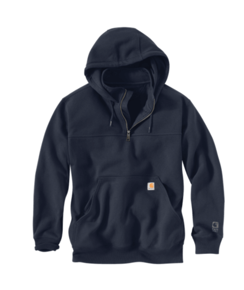 Carhartt Men s Rain Defender Paxton Heavyweight Hooded Sweatshirt New Navy Medium