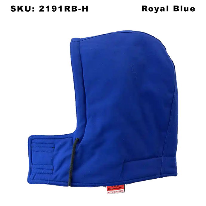 Fire Resistant Parka Hood - Royale Blue - Side