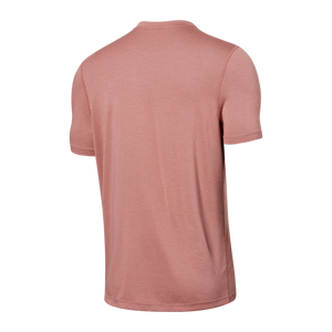 All Day Aerator Short Sleeve Shirt Crew Neck - SAXX - Burnt Coral - Back