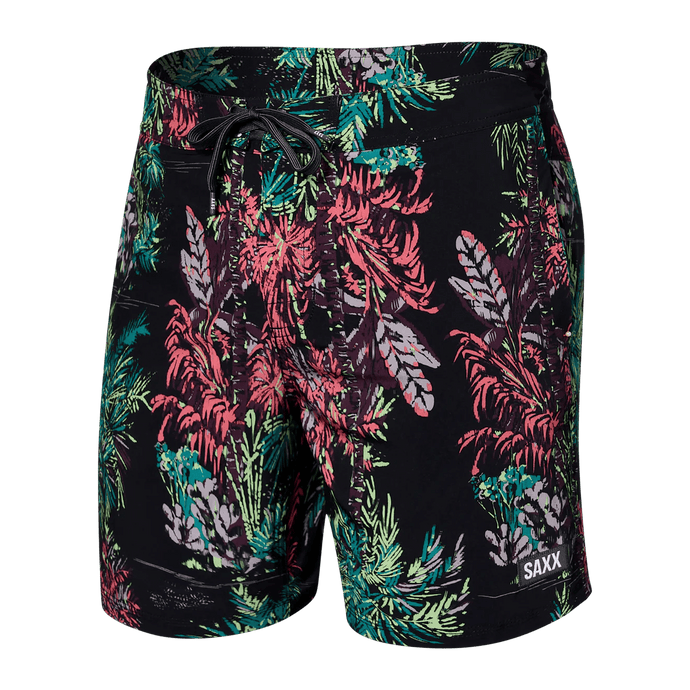 Mens Betawave Boardshort - SAXX - 7 inch inseam - plantlife pattern