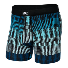 Load image into Gallery viewer, Mens Daytripper Boxer Brief - SAXX - Teal Frequency Stripe
