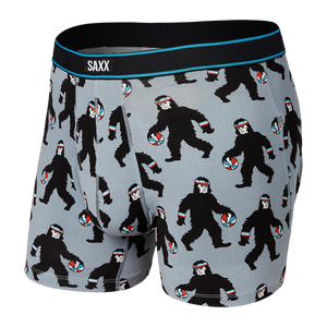 Mens Daytripper Boxer Brief - SAXX - Gray Harry and Hoops