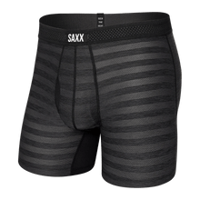 Load image into Gallery viewer, Mens Drop Temp Boxer Brief - SAXX - Black Heather - Front
