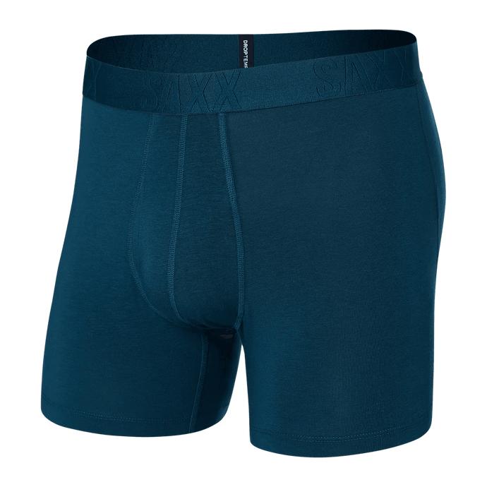 Mens Drop Temp Boxer Brief - SAXX - Deep Ocean - Front