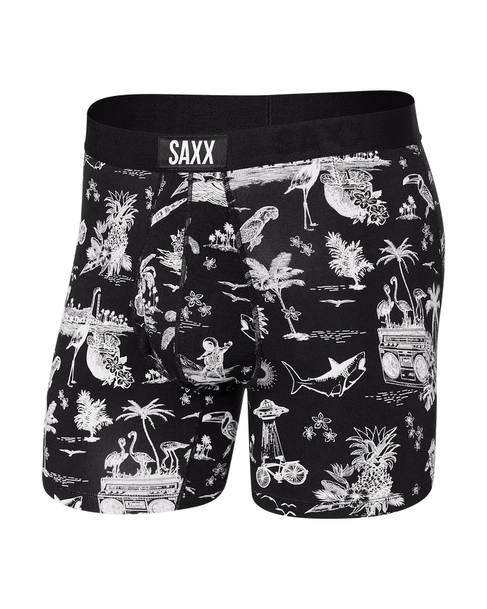 Black Astro Surf and Turf AST | Boxer Brief | Ultra Supersoft | SAXX