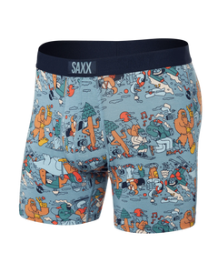 Fresh Tracks Desert Blue FRT | Boxer Brief | Vibe Supersoft | SAXX