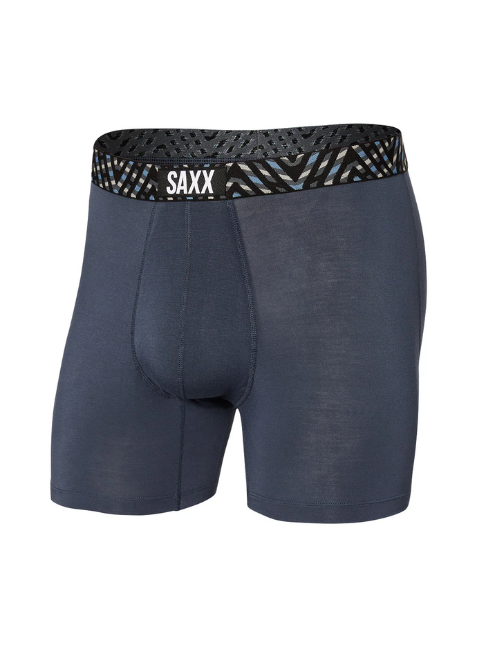 Mens Vibe Super Soft Boxer Brief - SAXX - India Ink - Front