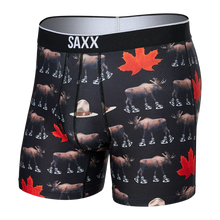 Load image into Gallery viewer, Mens Volt Breathable Mesh Boxer Brief - SAXX - National Pastime Black - Front
