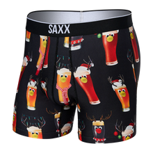 Load image into Gallery viewer, Mens Volt Breathable Mesh Boxer Brief - SAXX - Reinbeer Black - Front
