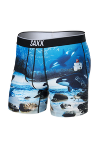 Mens Volt Breathable Mesh Boxer Brief - SAXX - Vancouver Island - Front