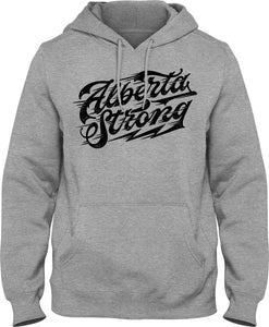 Grey Hoodie - Wake Up Show Up - Alberta Strong - Front