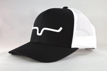 Load image into Gallery viewer, Mens Weekly Trucker Hat - Kimes - Black and White
