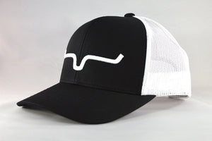 Mens Weekly Trucker Hat - Kimes - Black and White