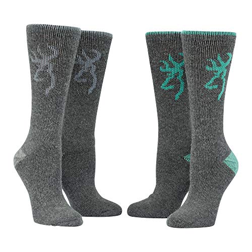 Unisex Poplar Boot Socks - Browning - 2 Pack - Julep and Dark Grey