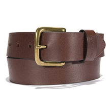 Load image into Gallery viewer, Mens Leather Belt Classic Buckle - Carhartt - Brown
