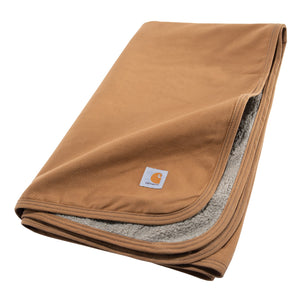 Bedding - Firm Duck Sherpa Lined Throw - Carhartt - Brown