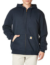 Load image into Gallery viewer, Mens Loose Fit Midweight Thermal Lined Full Zip Sweatshirt - Carhartt - Rain Defender - Blue
