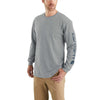Mens Signature Long Sleeve Shirt - Carhartt - Grey - Gray